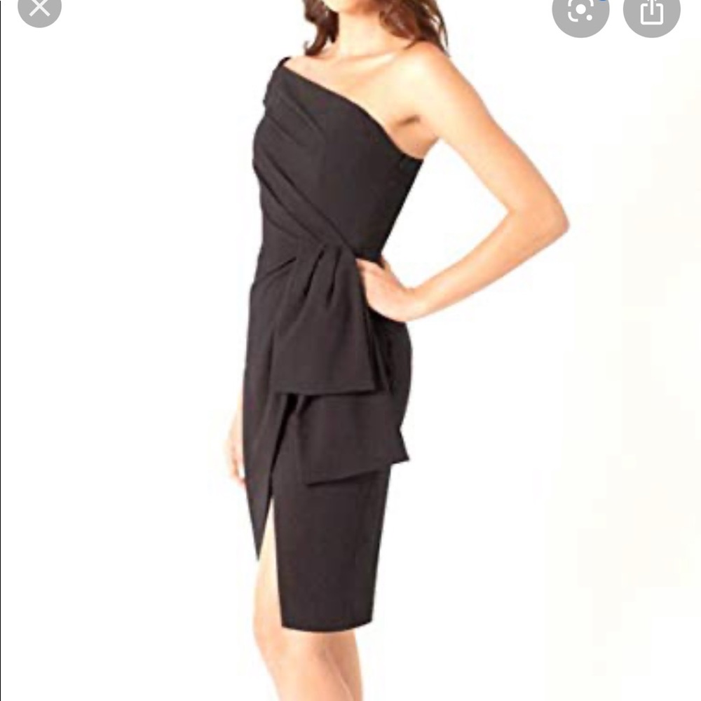 One shoulder cocktail dress
